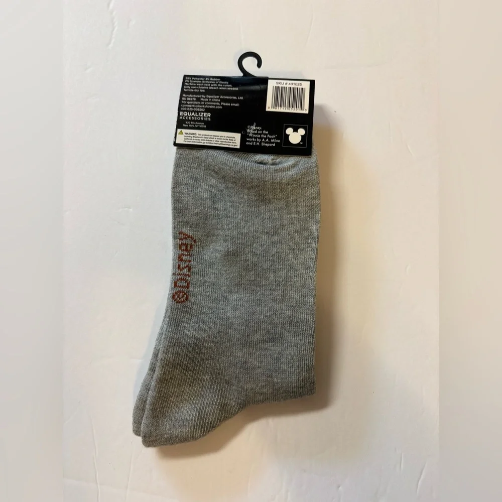 Disney Tigger Gray and Orange Crew Socks